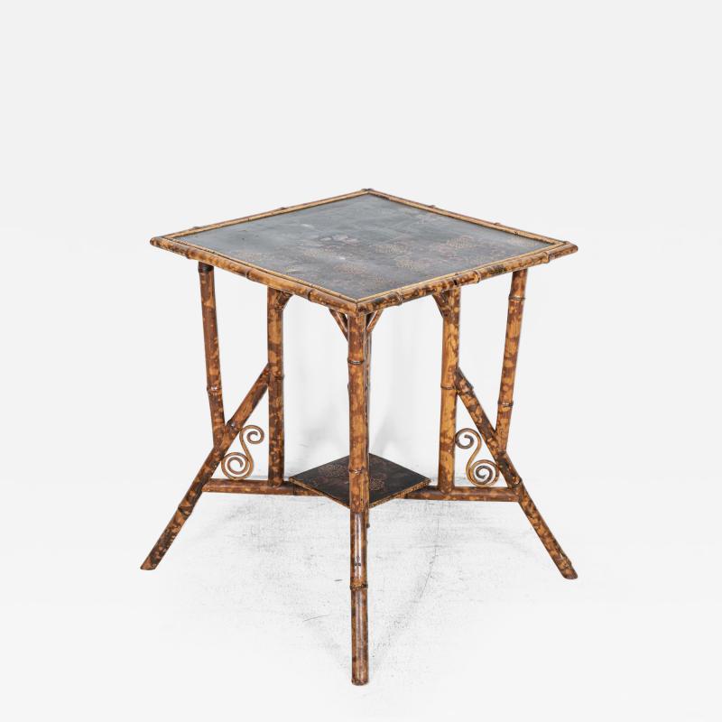 19thC English Bamboo Side Table