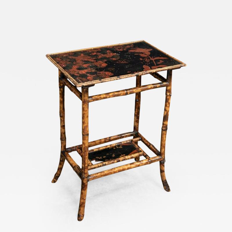 19thC English Chinoiserie Bamboo Side Table