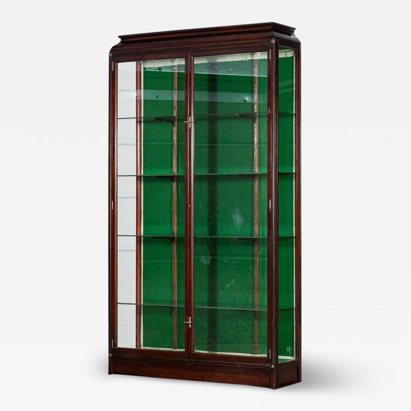 19thC English Mahogany Glazed Display Cabinet