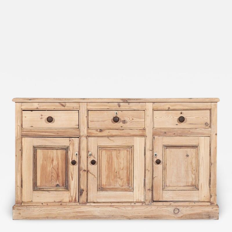 19thC English Pine Dresser Base