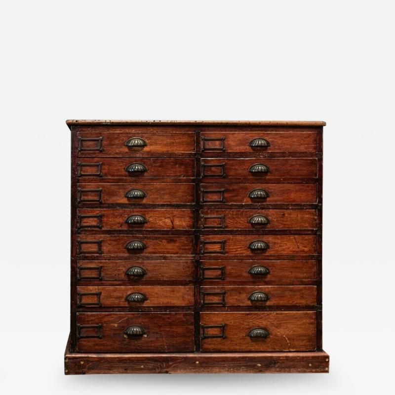19thC Haberdashery Workshop Bank of Drawers