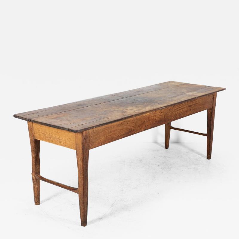 19thC Large English Vernacular 2 Plank Work Table