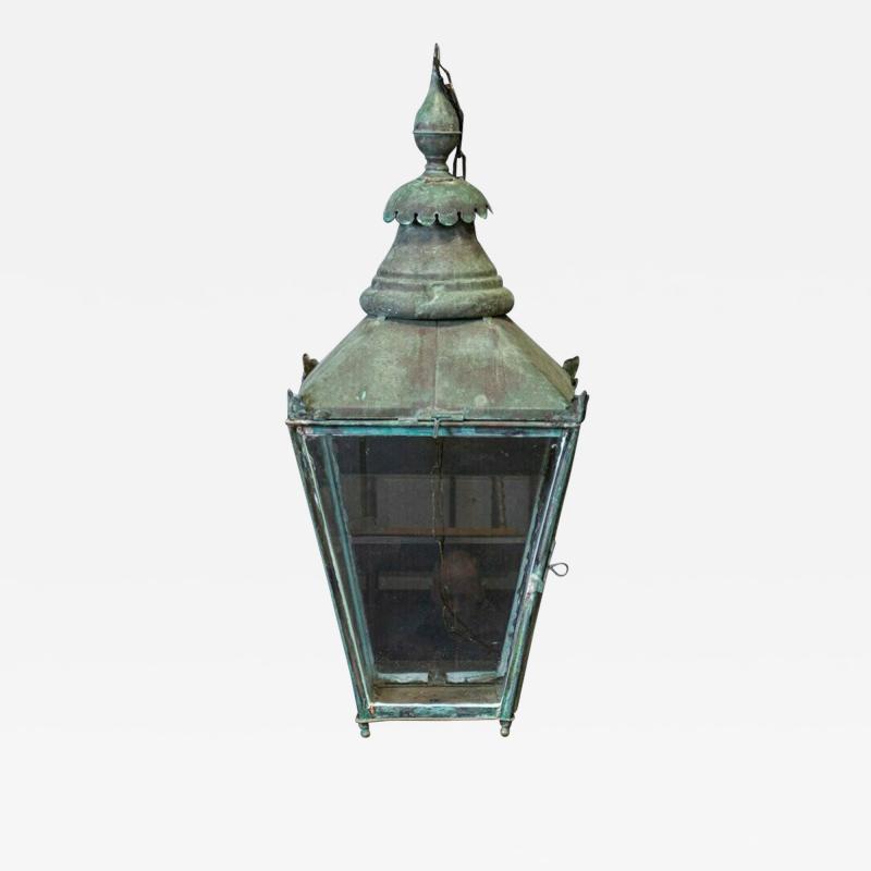 19thC Verdigris Lantern