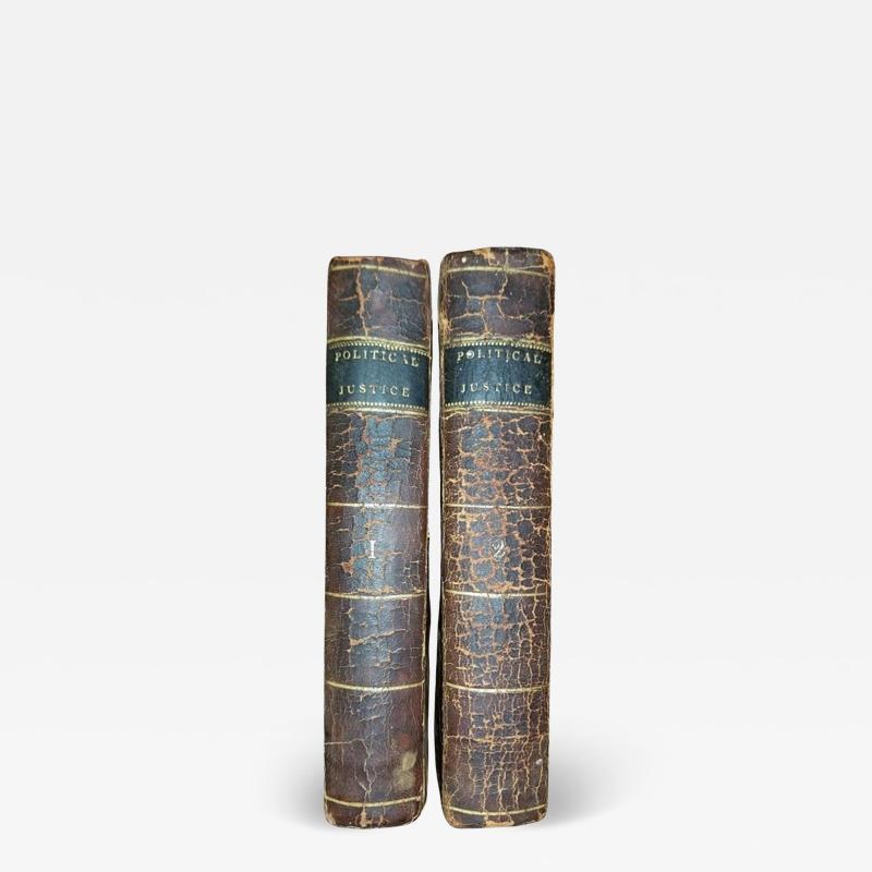 1st US Edition of Enquiry Concerning Political Justice by W Godwin 1796