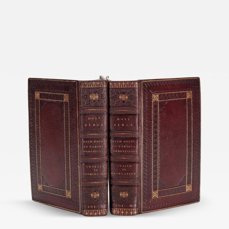 2 vol Anon Holy Bible for the Use of Families