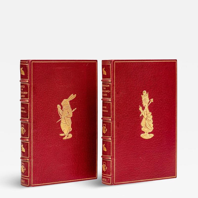 2 vol Lewis Carroll Alice in Wonderland Through the Looking Glass