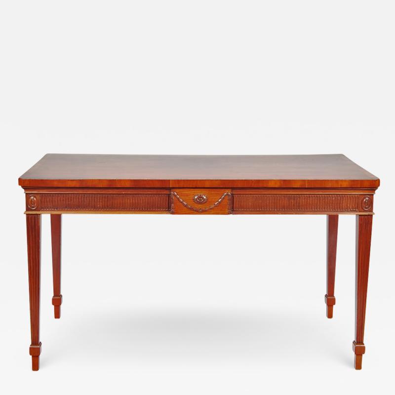 2013 George III Mahogany Crossbanded Console Table