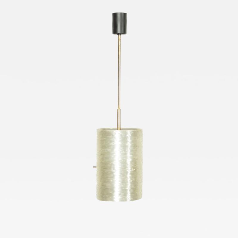 20th Century Acrylic Brass and Steel Hanging Pendant Light