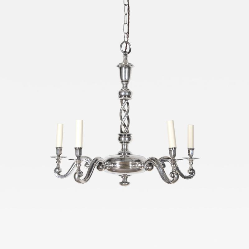 20th Century English Silver Plated Chandelier
