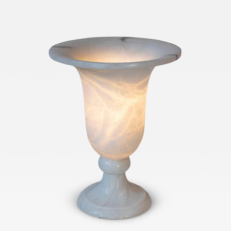 20th Century French Alabaster Lamp