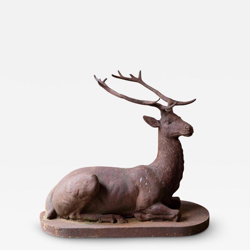 20th Century French Cast Iron Deer