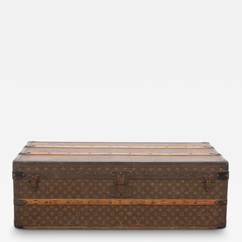 20th Century French Louis Vuitton Trunk in Monogrammed Canvas