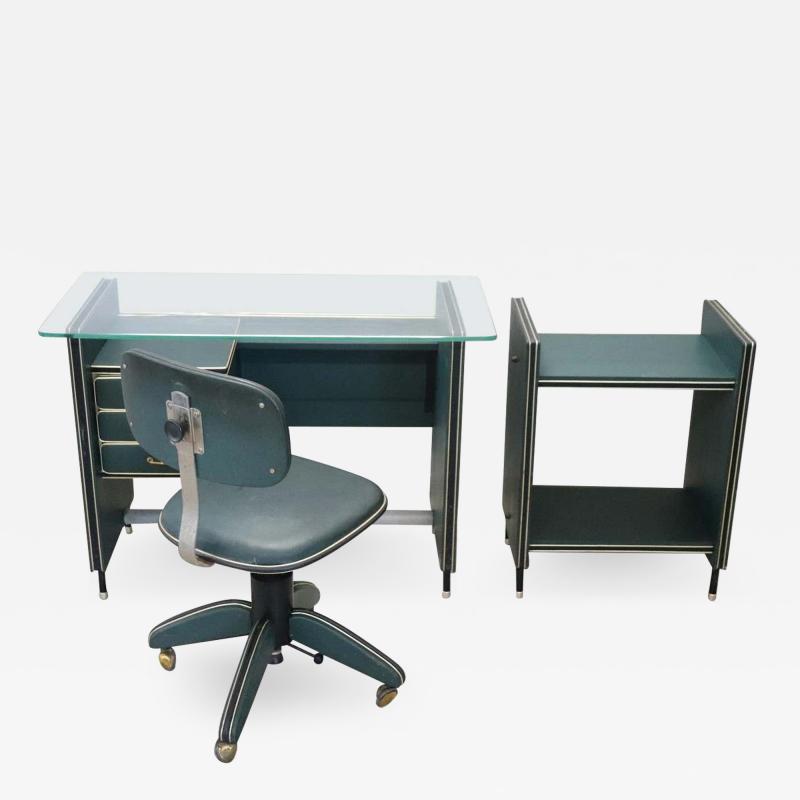 20th Century Italian Design Office Furniture Set 1950s by Umberto Mascagni