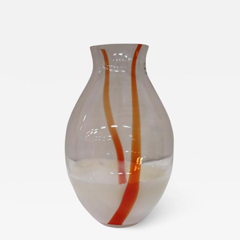 20th Century Italian Vintage Murano Artistic Glass Large Vase by Carlo Nason