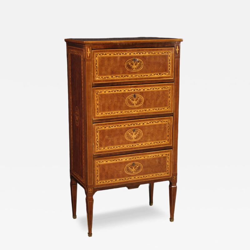 20th Century Louis XVI Style Inlaid Chest of Drawers