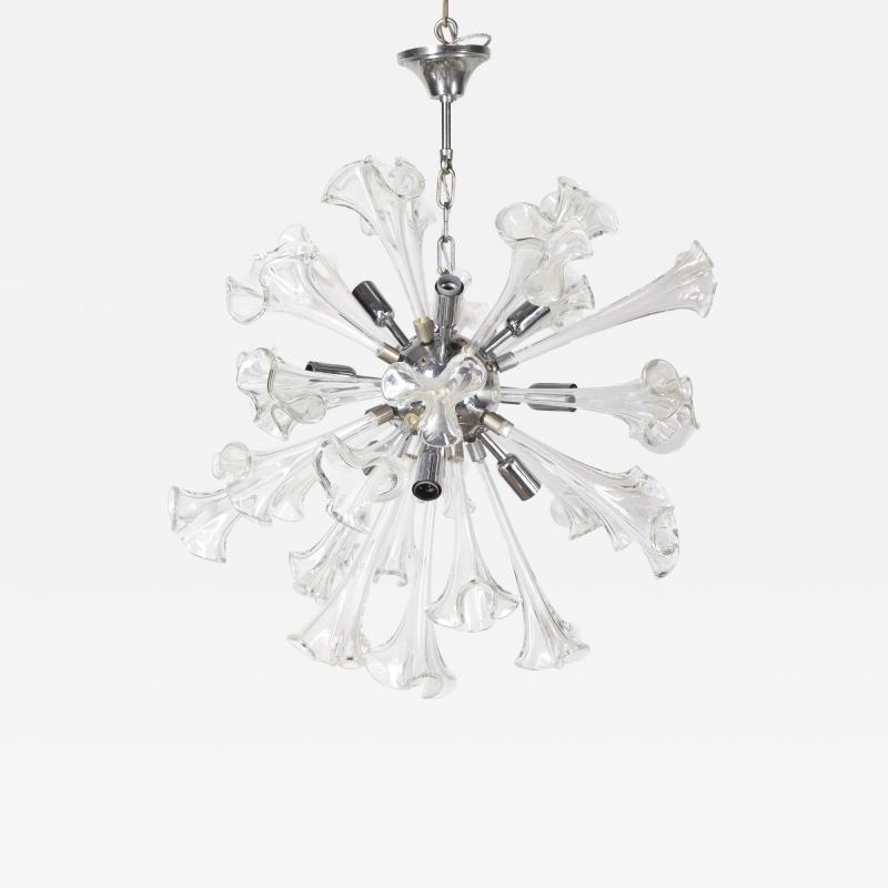 20th Century Murano Flower Starburst Hanging Light