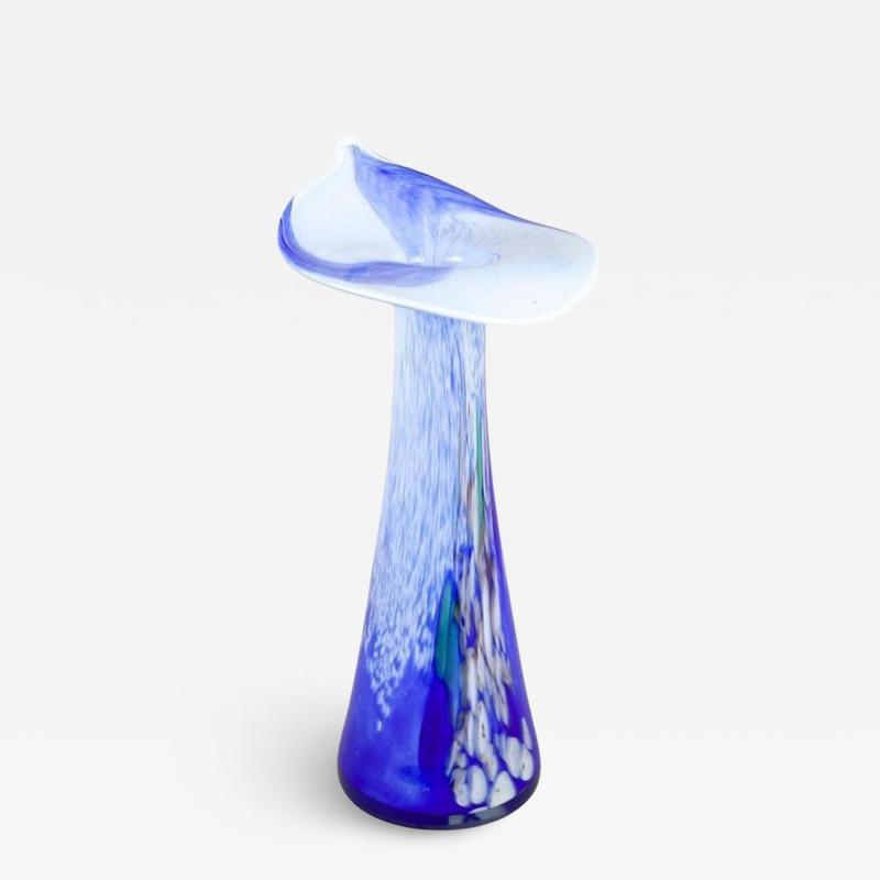 20th Century Murano Glass Vase Jack In The Pulpit Italy circa 1970