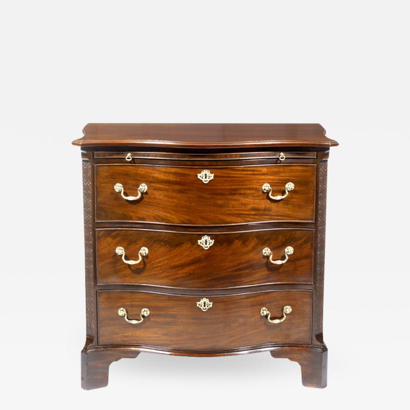 2511 Mahogany serpentine chest of drawers