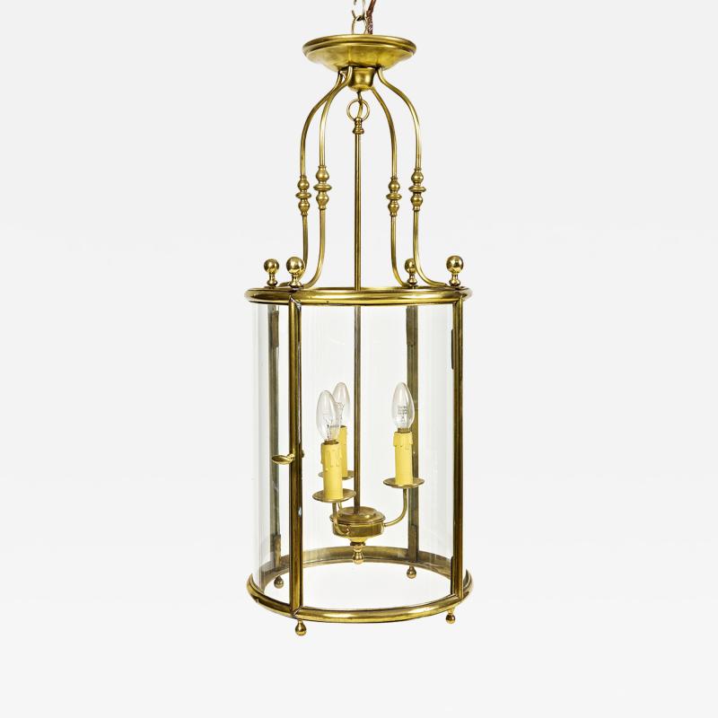 2512 19th Century Georgian Style Brass Cylindrical Lantern