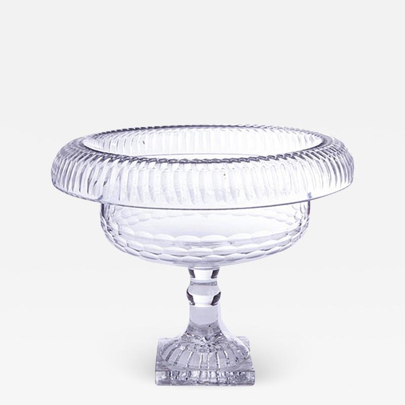 2994 18th Century Georgian Decorative Cut Glass Footed Bowl