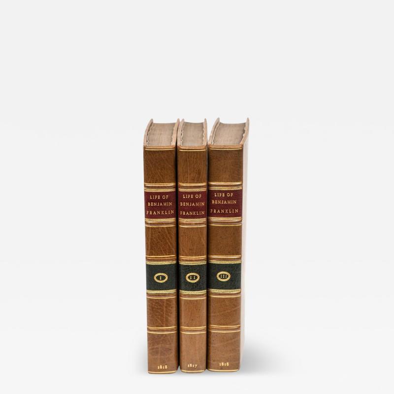 3 Volumes Benjamin Franklin Memoirs of the Life and Writings