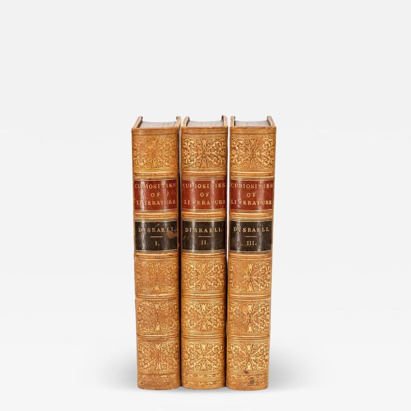 3 Volumes Isaac Disraeli Curiosities Of Literature