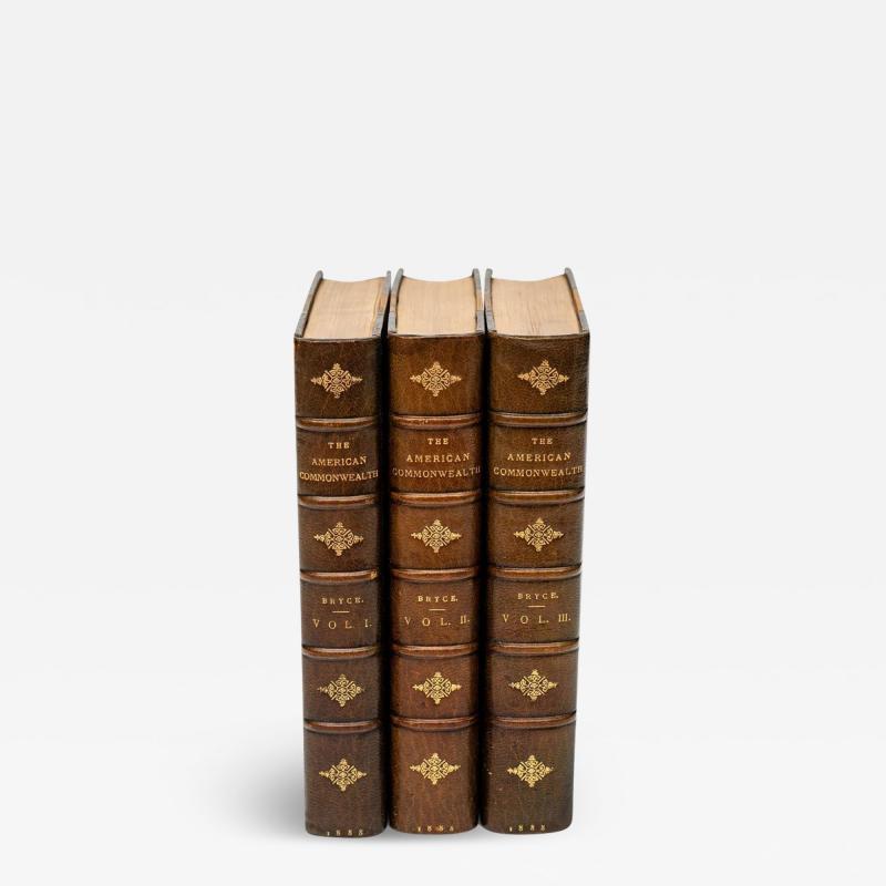 3 Volumes James Bryce The American Commonwealth 