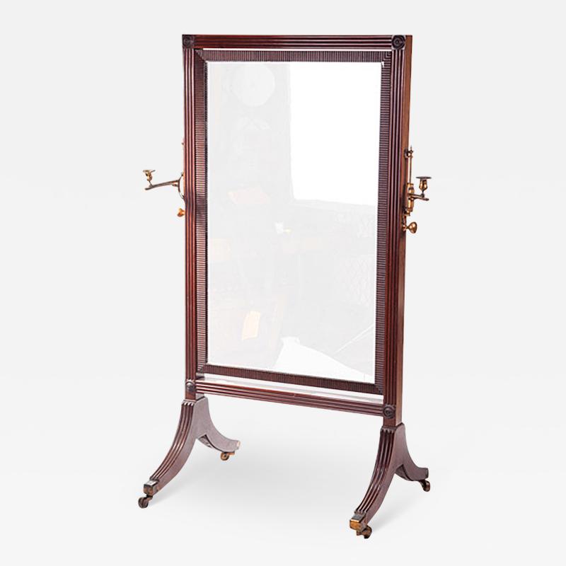 3050 19th Century William IV Century Cheval Mirror