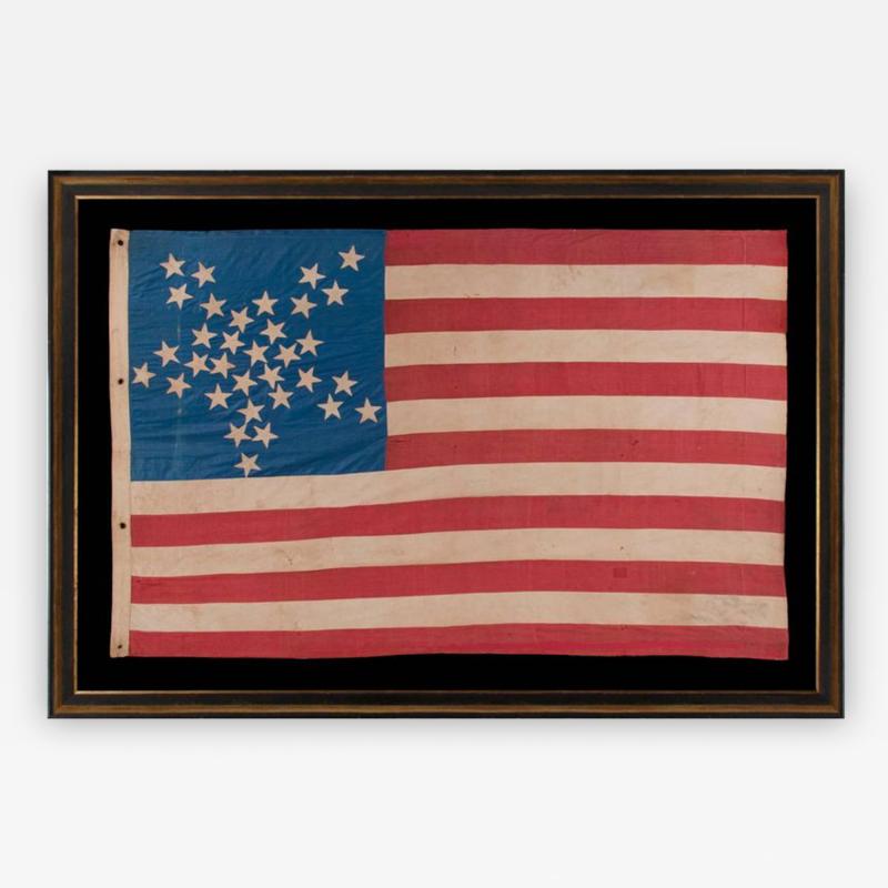 33 Stars in a Great Star or Great Luminary Patter on a Homemade Flag