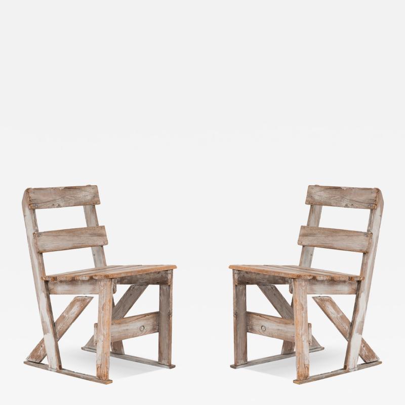 4 American Country Painted Side Chairs