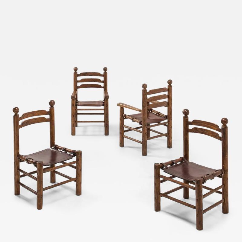 4 Brutalist Chairs