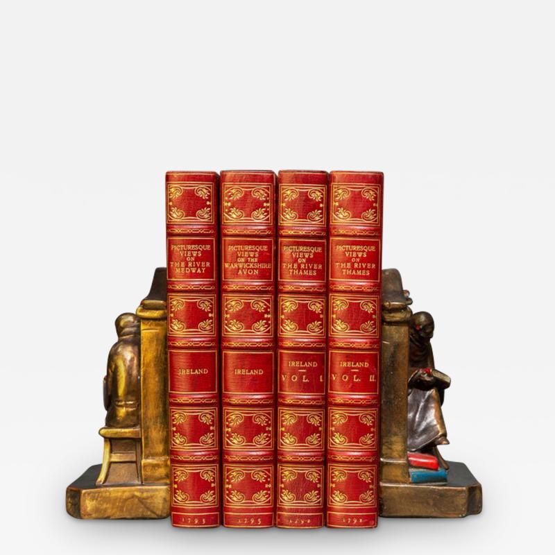 4 Volumes Samuel Ireland Picturesque Views on the River Thames