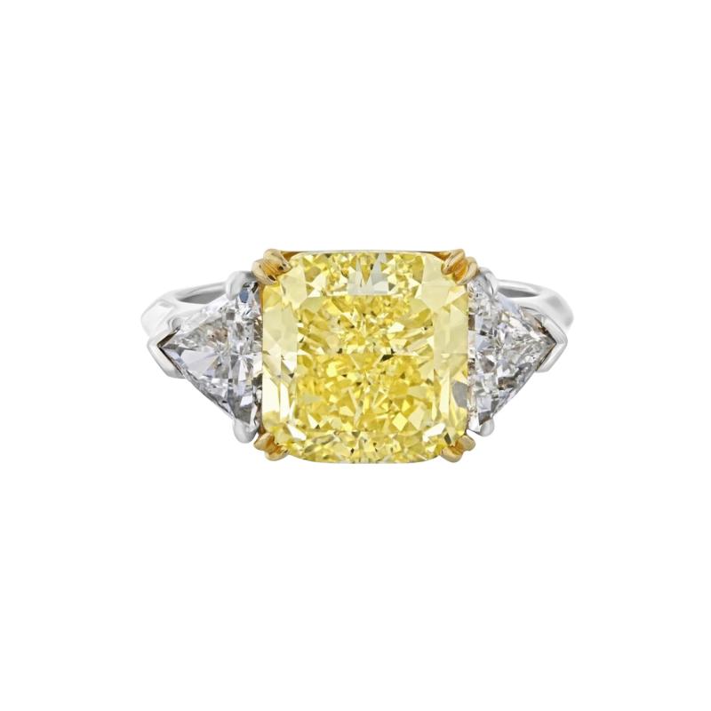 5 CARAT RADIANT CUT DIAMOND GIA TRILLIONS RING