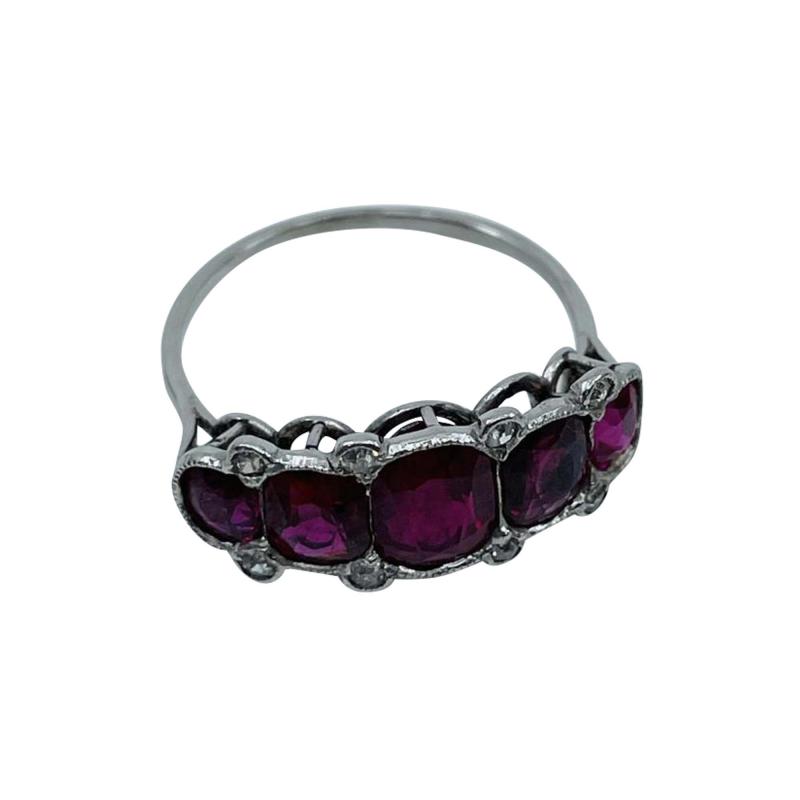 5 Stone Ruby Ring