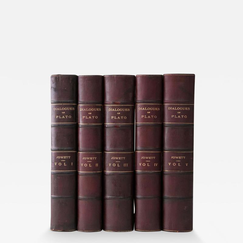 5 Volumes B Jowett The Dialogues of Plato