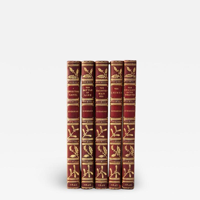 5 Volumes Charles Dickens the Christman Books