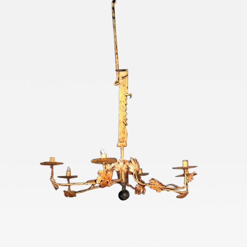 6 Arm French Rustic Chandelier