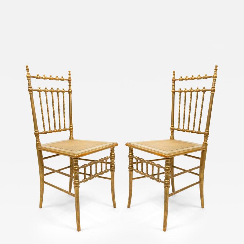 6 French Victorian Ballroom Side Chairs