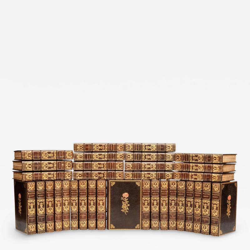 60 vol Walter Scott The Works of Sir Walter Scott Large Paper Limited Ed 