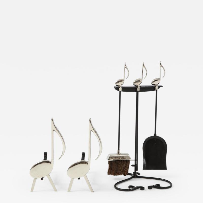 6pc Musical Note Fireplace Set