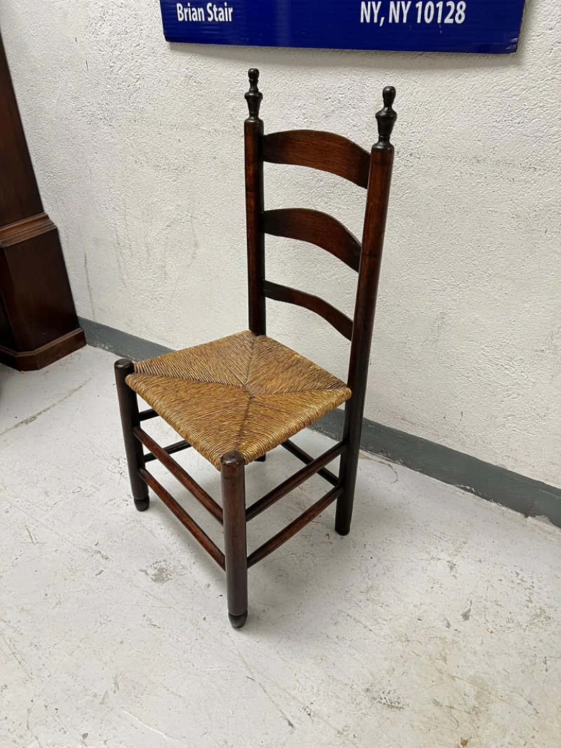 7 Ladder Back Rush Seat Dining Chairs