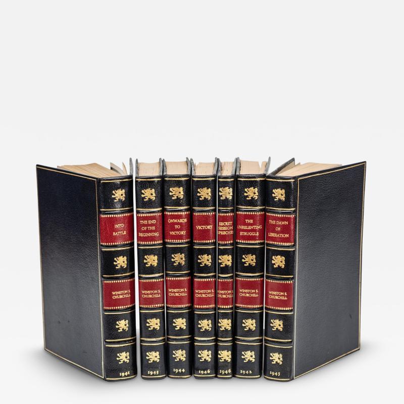 7 Vol Winston Churchill War Speeches First Edition