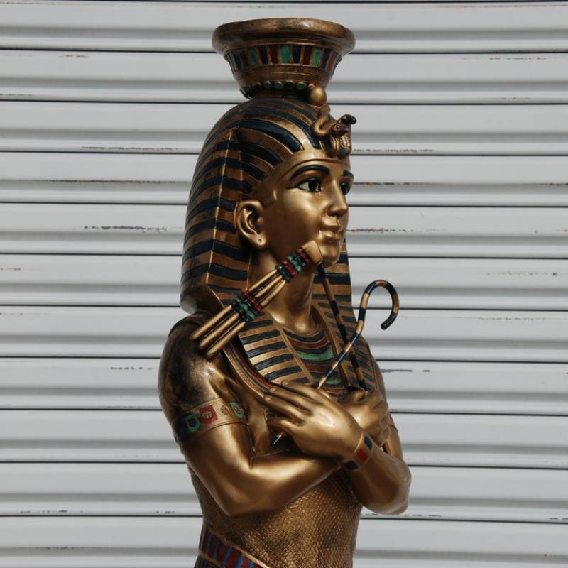 70" Egyptian Pharaoh Statue Floor Lamp