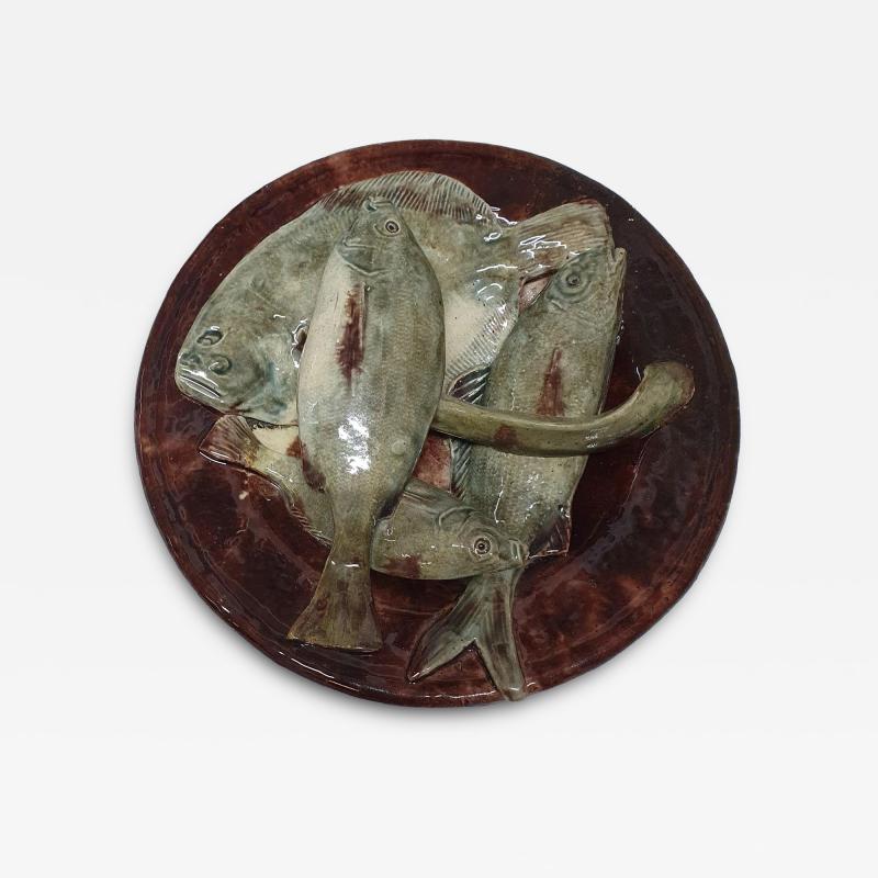76 Portuguese Palissy majolica plate