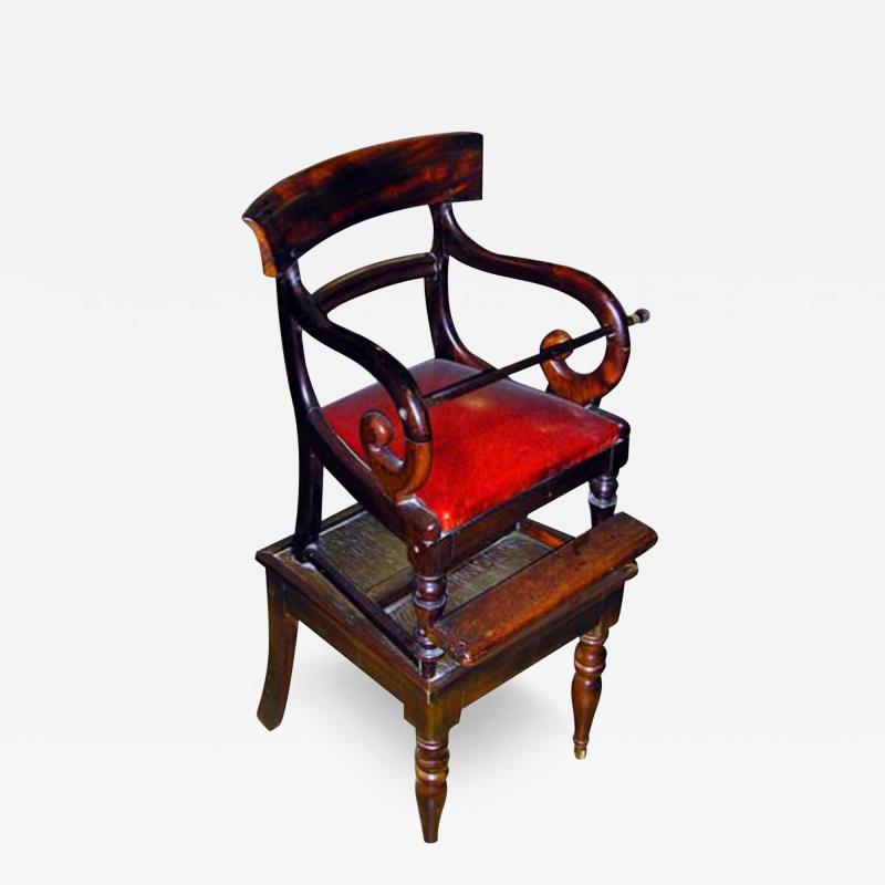 A 19th Century American Victorian Mahogany Child s Chair