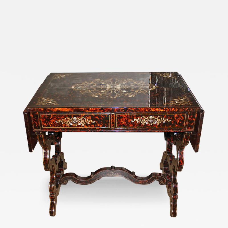 A 19th Century English Tortoiseshell Sofa Table
