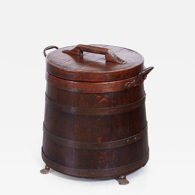 A 19th c Clipper Ships Staved Tack Bin