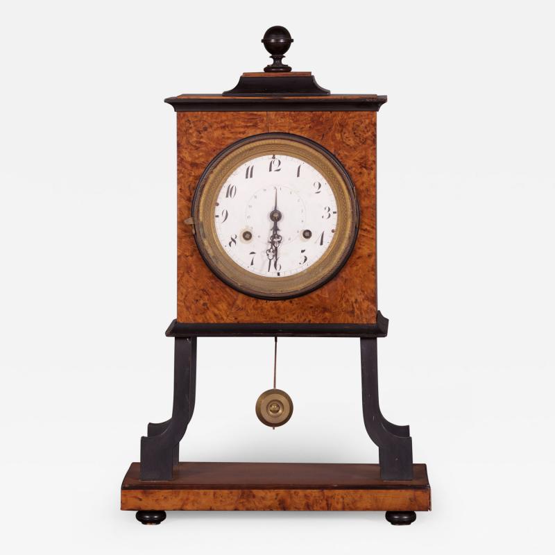 A Biedermeier Mantel Clock Austrian ca 1815