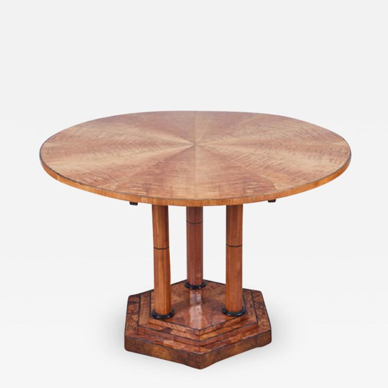 A Biedermeier Pedestal Table