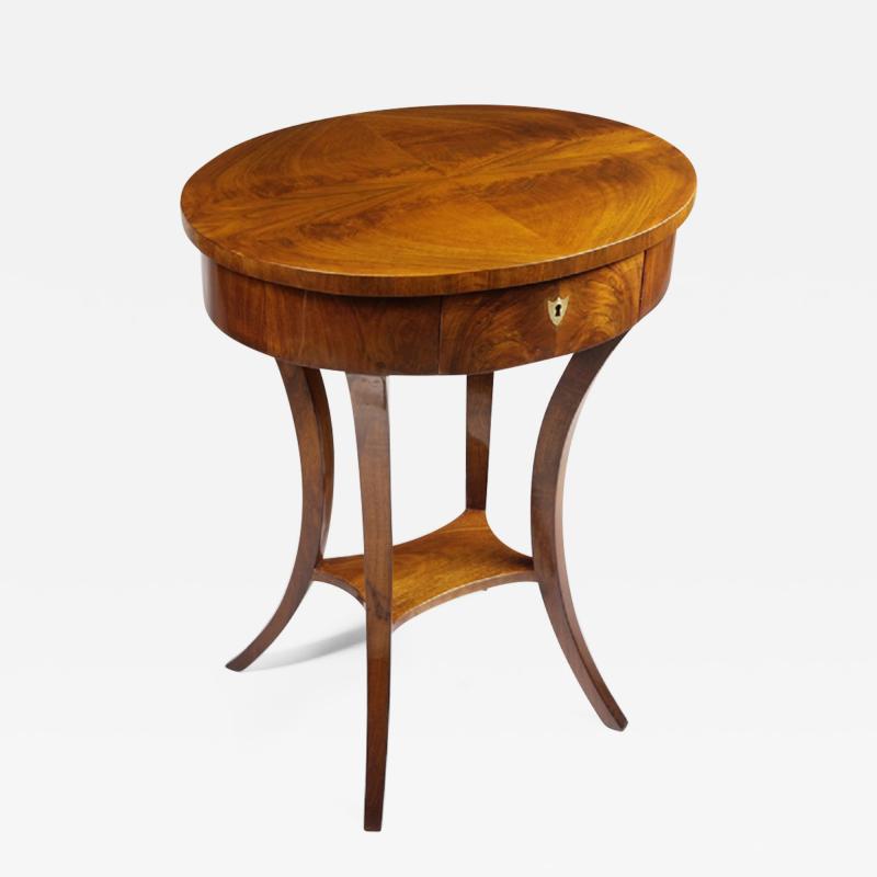 A Biedermeier Single Drawer Occasional Table